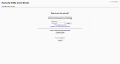 Desktop Screenshot of moodle.hayesvillems.org