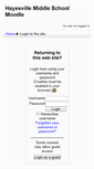 Mobile Screenshot of moodle.hayesvillems.org